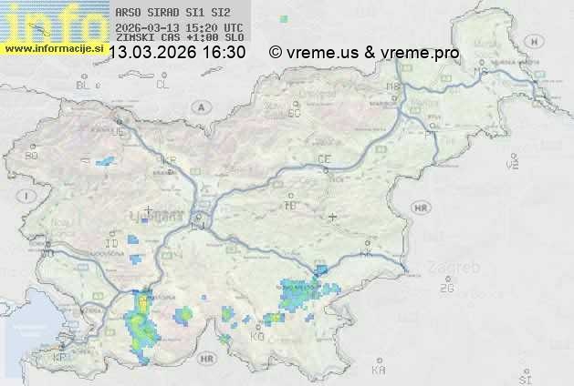 Radarska karta padavin