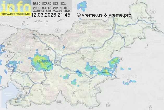 Radarska karta padavin