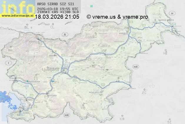 Radarska karta padavin