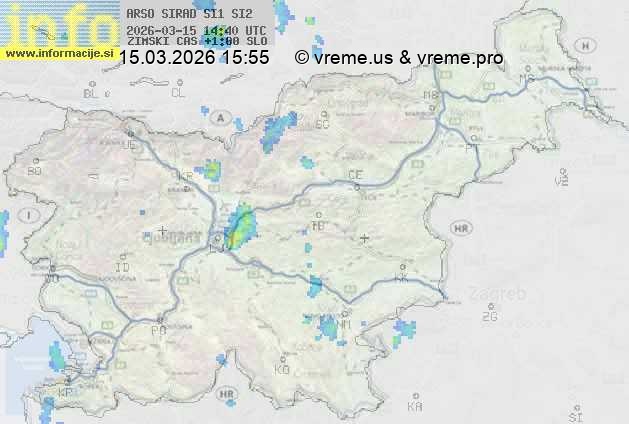 Radarska karta padavin