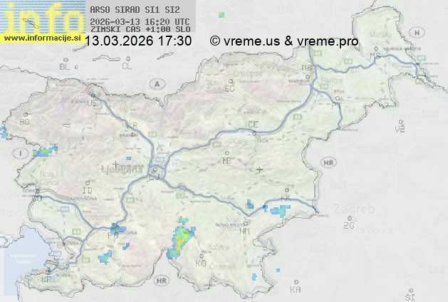 Radarska karta padavin