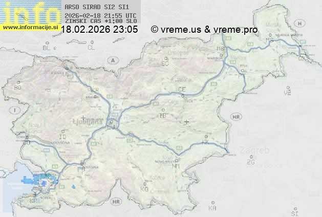 Radarska karta padavin