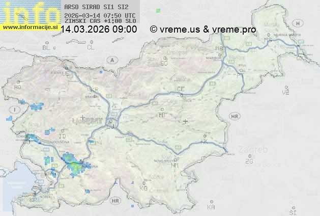 Radarska karta padavin