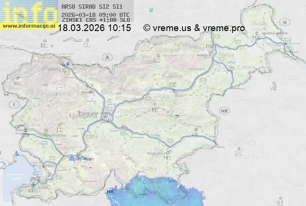 Radarska karta padavin