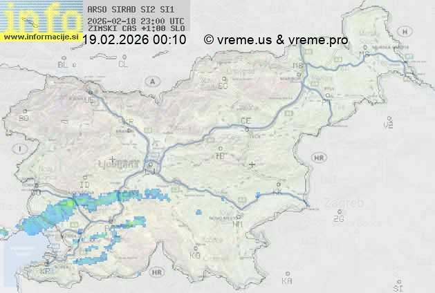 Radarska karta padavin