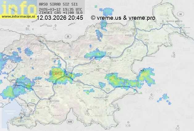 Radarska karta padavin