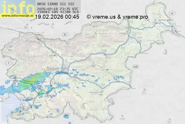 Radarska karta padavin