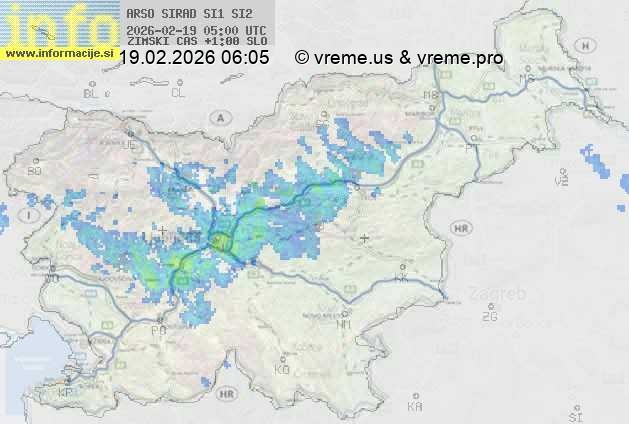 Radarska karta padavin
