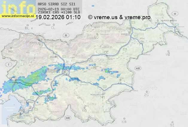 Radarska karta padavin