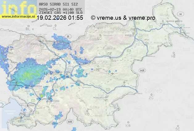 Radarska karta padavin