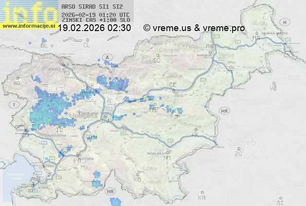 Radarska karta padavin