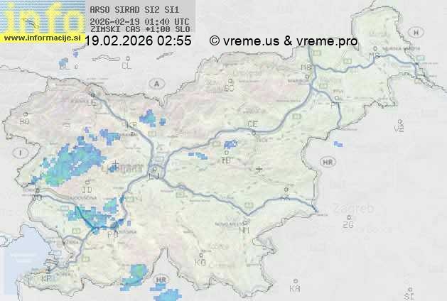 Radarska karta padavin