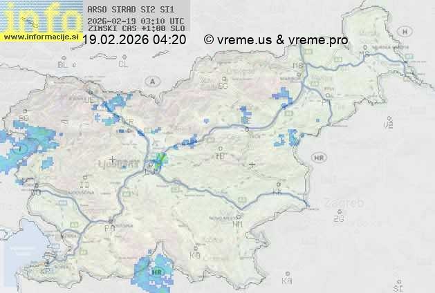 Radarska karta padavin