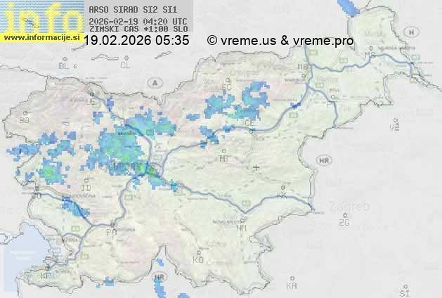 Radarska karta padavin