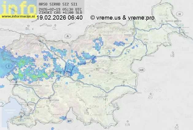 Radarska karta padavin