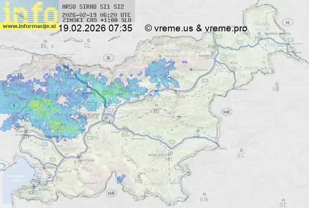 Radarska karta padavin
