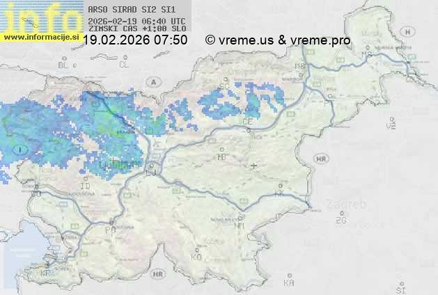 Radarska karta padavin