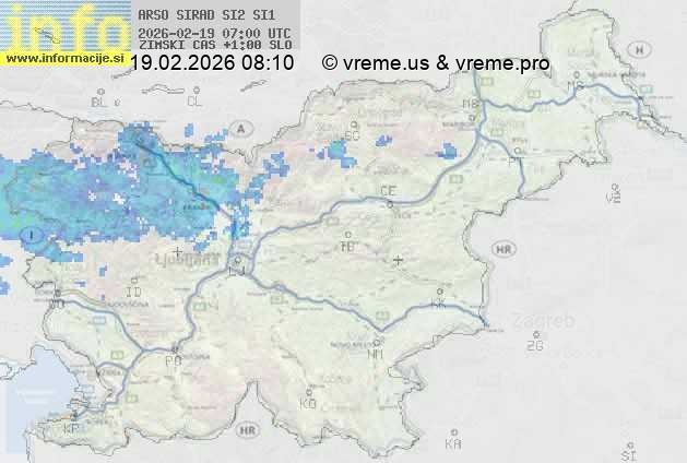 Radarska karta padavin