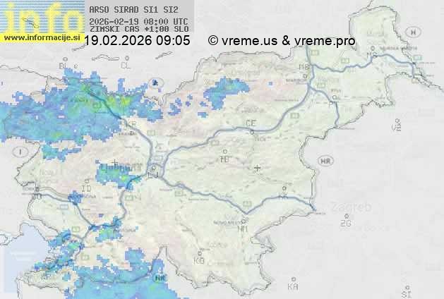Radarska karta padavin