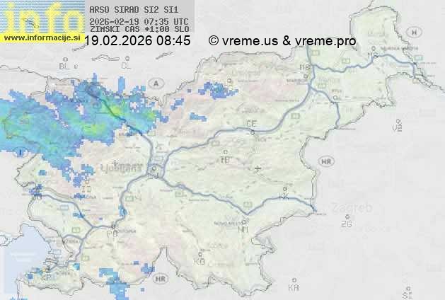 Radarska karta padavin
