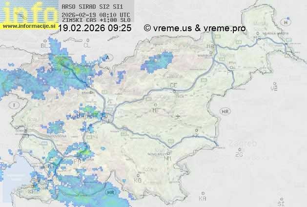 Radarska karta padavin