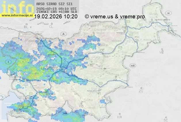 Radarska karta padavin