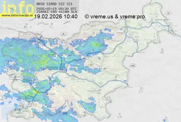Radarska karta padavin