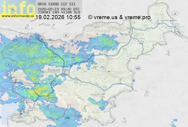 Radarska karta padavin