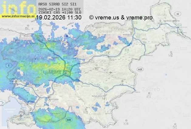 Radarska karta padavin