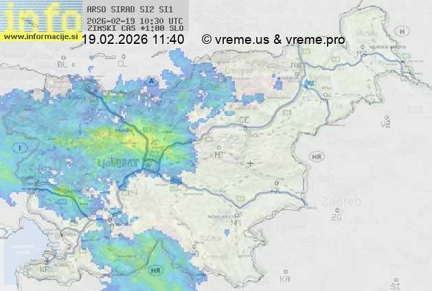 Radarska karta padavin