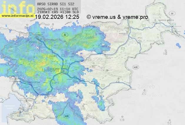 Radarska karta padavin