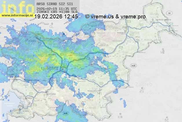 Radarska karta padavin