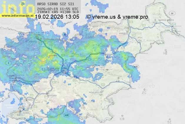 Radarska karta padavin