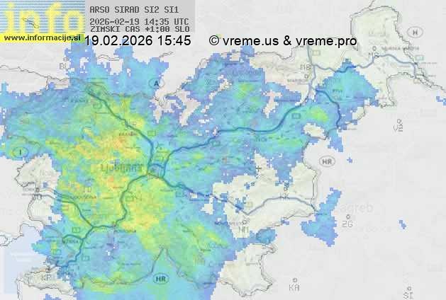 Radarska karta padavin