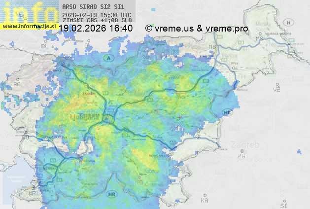 Radarska karta padavin