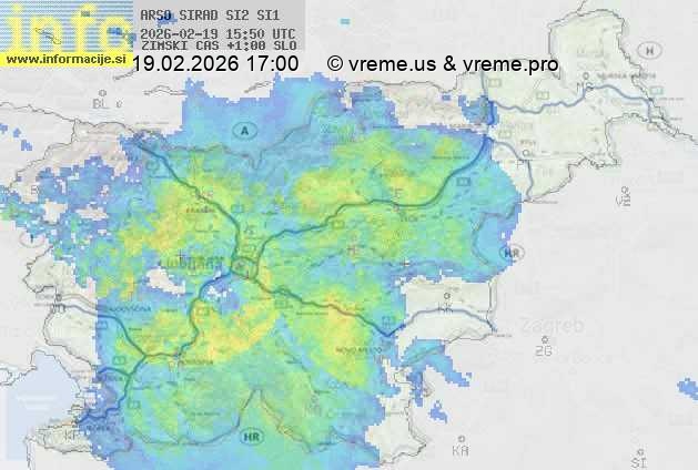 Radarska karta padavin