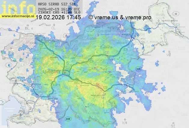 Radarska karta padavin