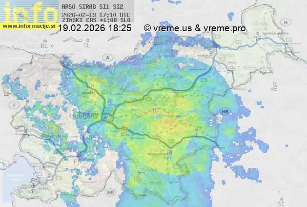 Radarska karta padavin