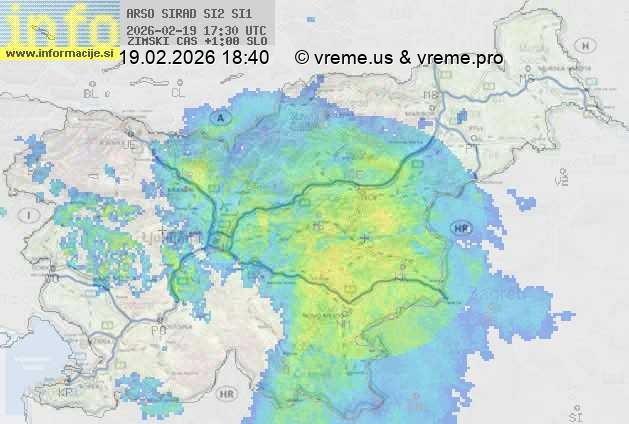 Radarska karta padavin
