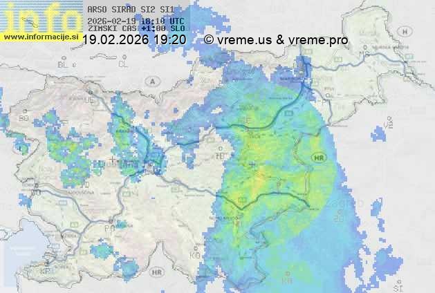 Radarska karta padavin