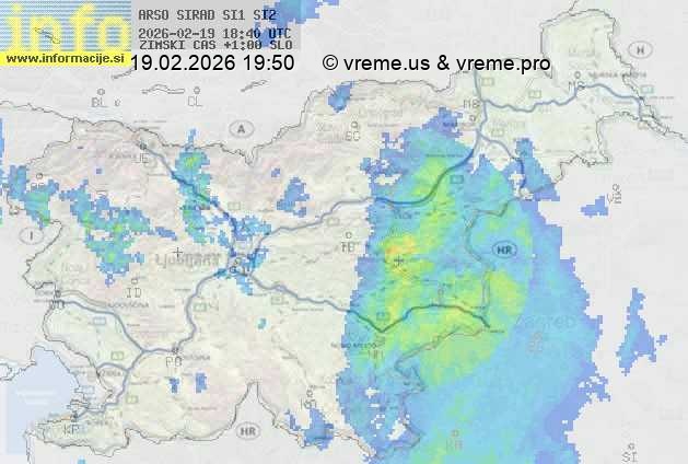 Radarska karta padavin