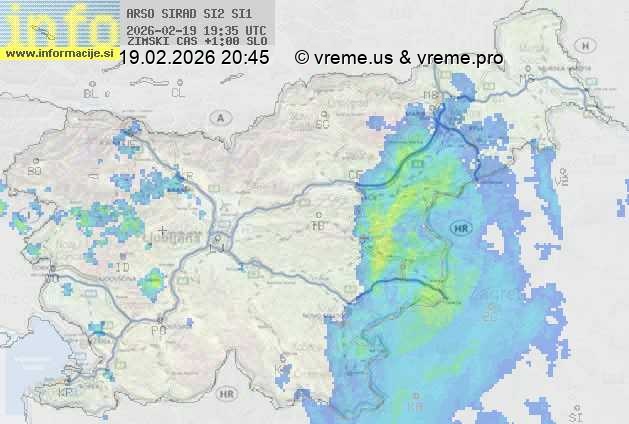Radarska karta padavin