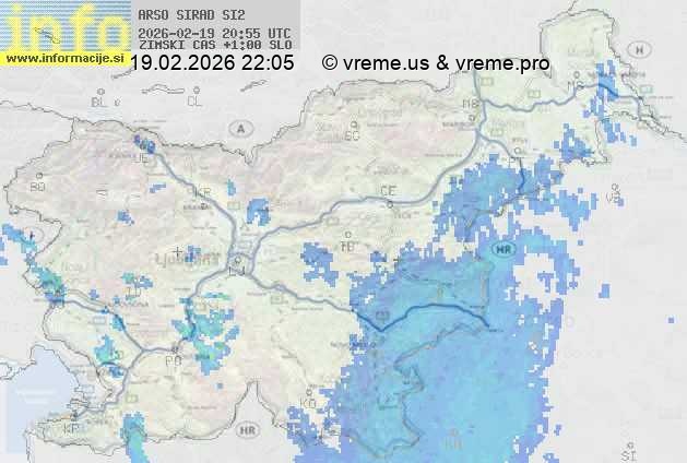 Radarska karta padavin