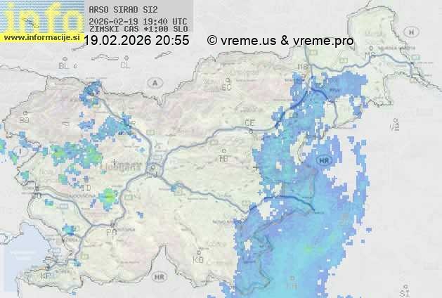 Radarska karta padavin