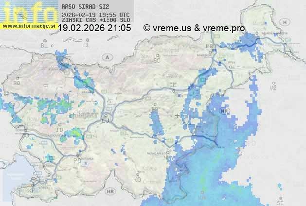 Radarska karta padavin