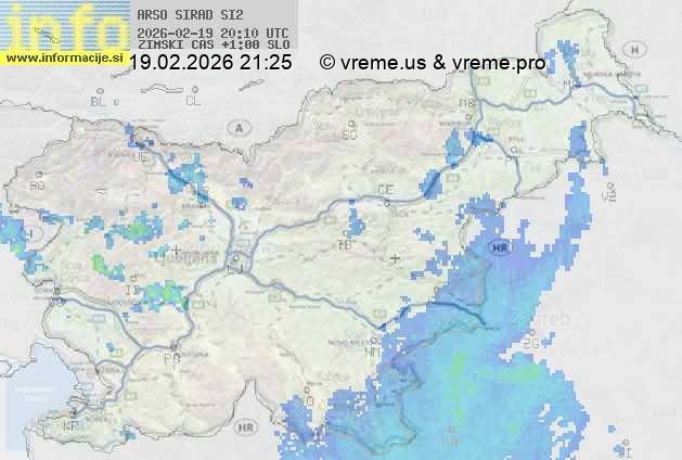 Radarska karta padavin