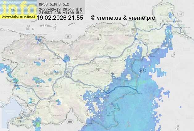Radarska karta padavin