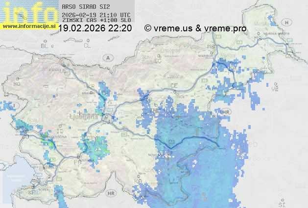 Radarska karta padavin