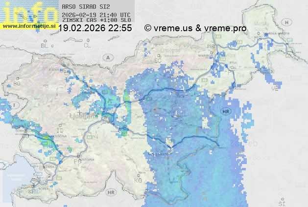 Radarska karta padavin