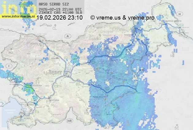 Radarska karta padavin